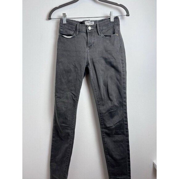 Frame Denim Skinny Jeans Women's Size 26 St Germain Gray Denim - Picture 1 of 12